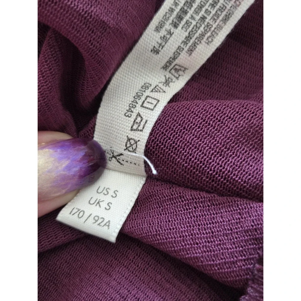 Free People Turn It On Cami S Burgundy Sequin Embellished Inset Layered Club NEW